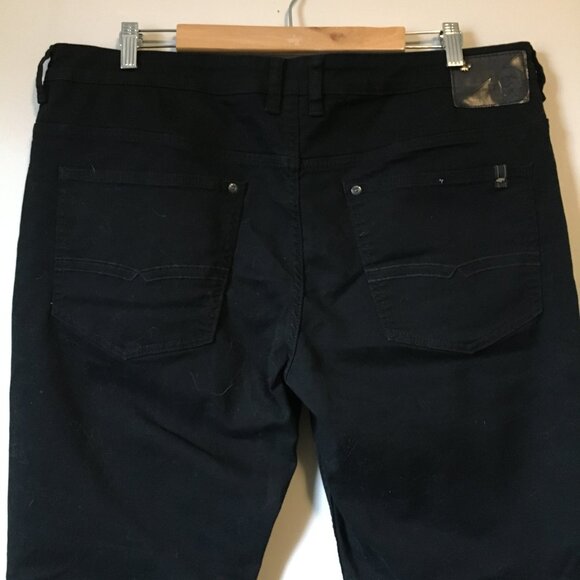 Buffalo David Bitton Black Sam-X Slim Straight Stretch Jeans - Picture 5 of 15